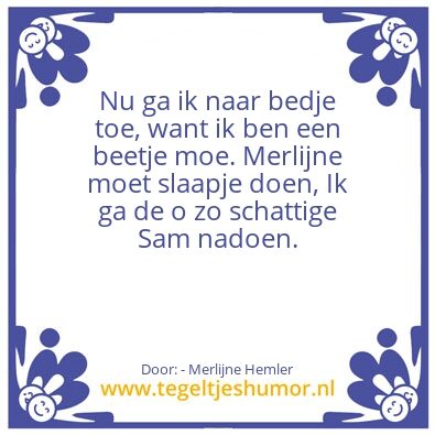 Tegeltje: Hoi