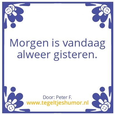 Tegeltje: Doordenkertje