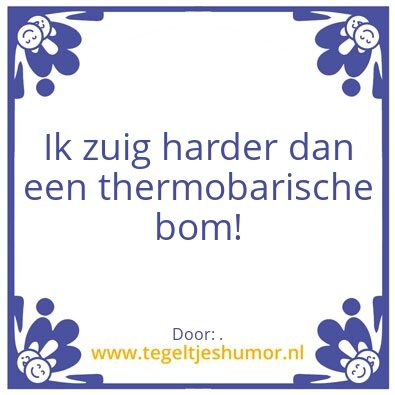 Tegeltje: .