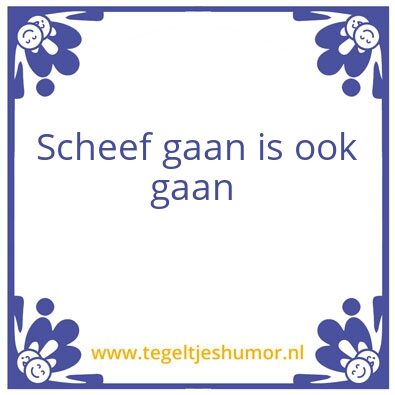 Tegeltje: Alcohol verslaafd