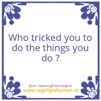 Tegeltje: Straighten things out