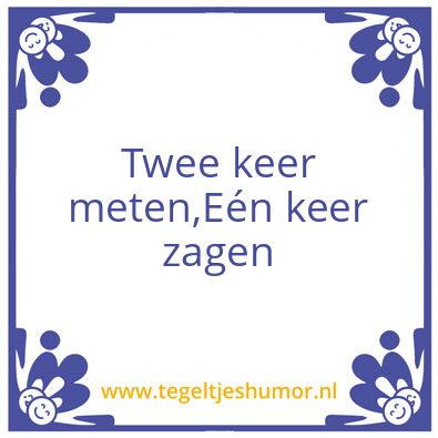 Tegeltje: Klusser
