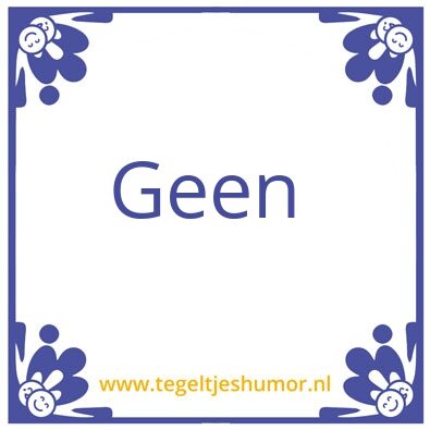 Tegeltje: Oei
