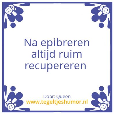 Tegeltje: Re