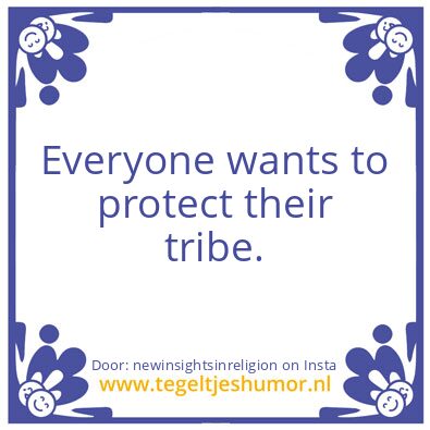 Tegeltje: We are One.