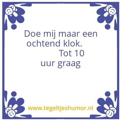 Tegeltje: Avondklok