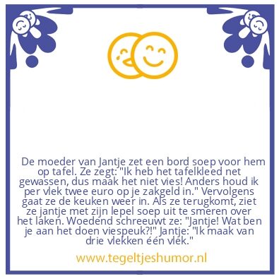 Tegeltje: Jantje