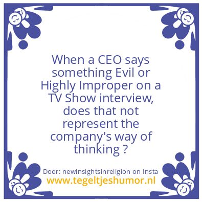 Tegeltje: CEO