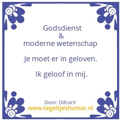 Tegeltje: Godsdienst2