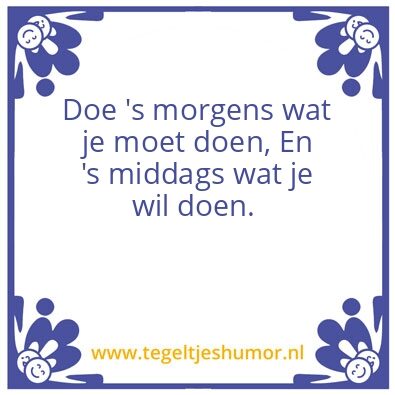 Tegeltje: Indien mogelijk