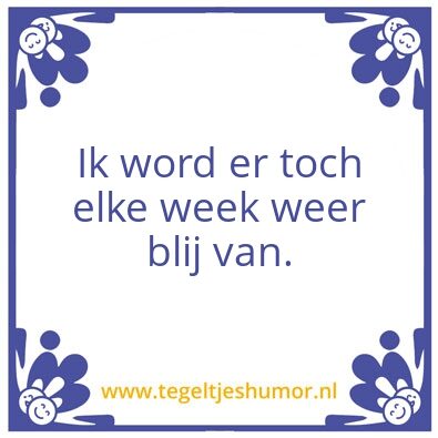 Tegeltje: PFT