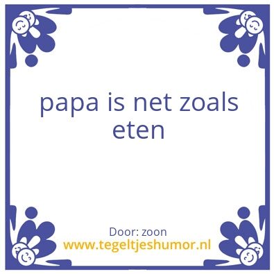 Tegeltje: surprise