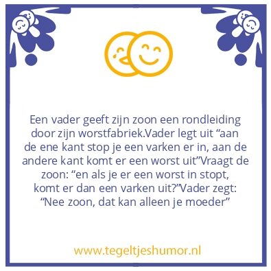 Tegeltje: Worstfabriek