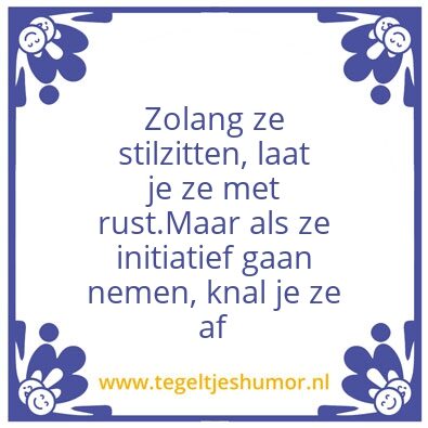Tegeltje: Wild