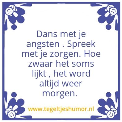 Tegeltje: Lief leven