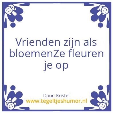 Tegeltje: Vriendschap