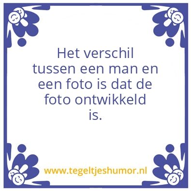 Tegeltje: Man