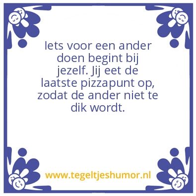 Tegeltje: Naastenliefde