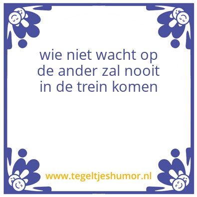 Tegeltje: Trein