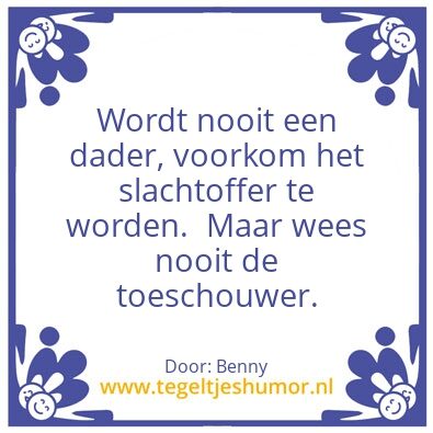 Tegeltje: Toeschouwer