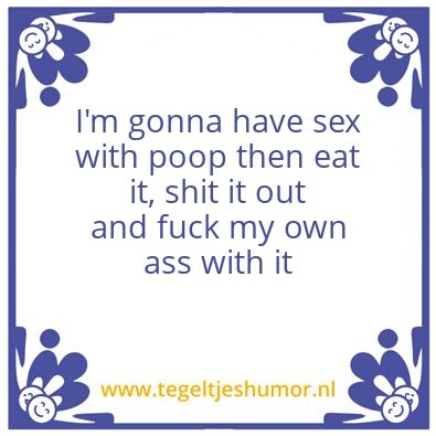 Tegeltje: .