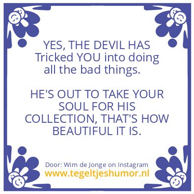 Tegeltje: DON’T PRETEND