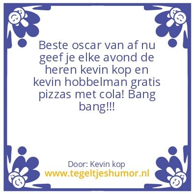 Tegeltje: Pizza