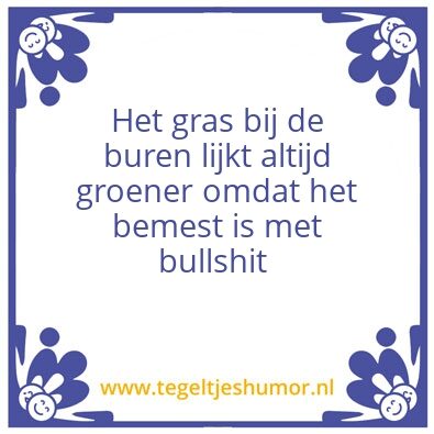 Tegeltje: Mijn oma zei altijd