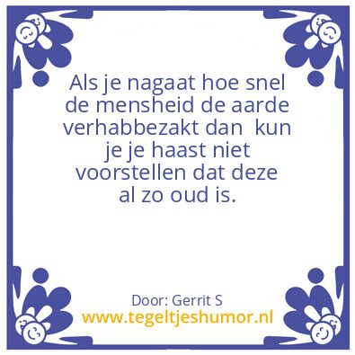Tegeltje: Ik ben Gerrit.
