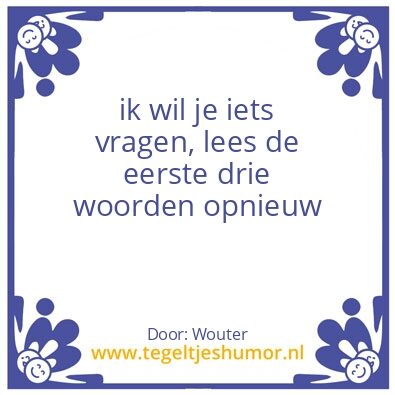 Tegeltje: speciaal voor jouw
