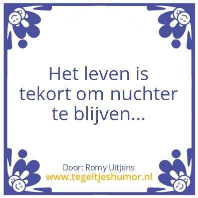 Tegeltje: Leven