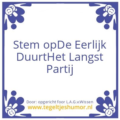 Tegeltje: politieke partij