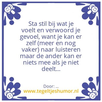 Tegeltje: Niet vergeten