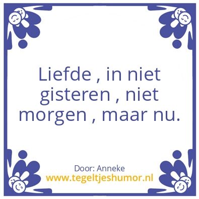 Tegeltje: Liefde