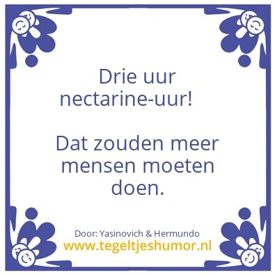Tegeltje: Nactarien