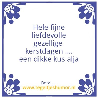 Tegeltje: Kerst