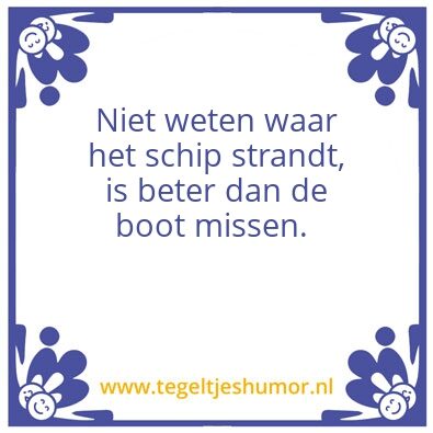 Tegeltje: Schip