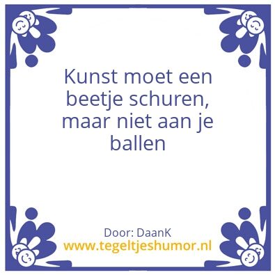 Tegeltje: Schuren