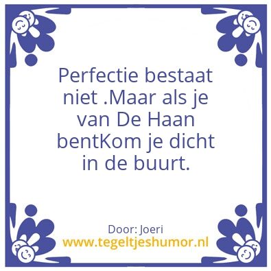 Tegeltje: De Haan