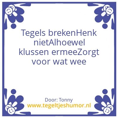 Tegeltje: Henk