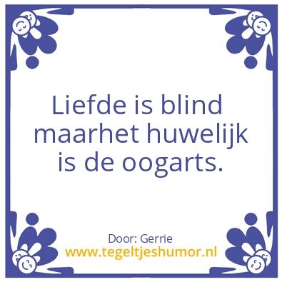 Tegeltje: zien