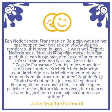 Tegeltje: Vrouw op temperatuur