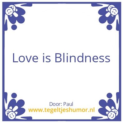 Tegeltje: Love is….