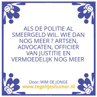 Tegeltje: WIM DE JONGE
