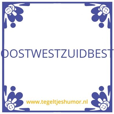 Tegeltje: Bla