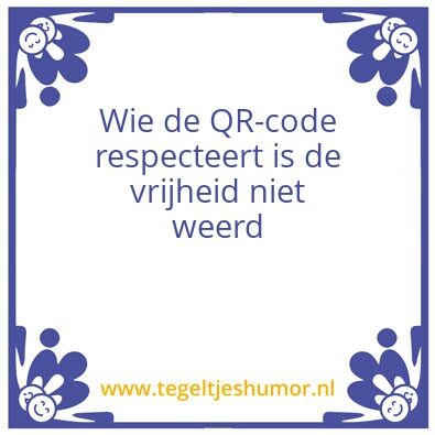 Tegeltje: qr
