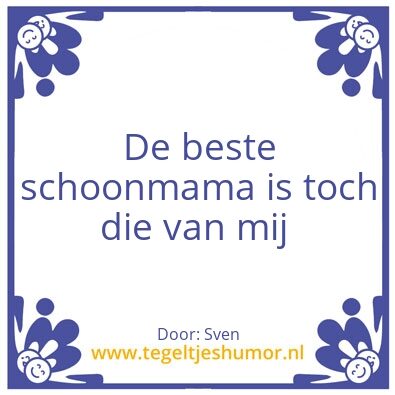 Tegeltje: Beste schoonmam