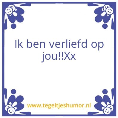 Tegeltje: J