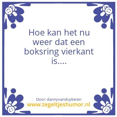 Tegeltje: Tegel
