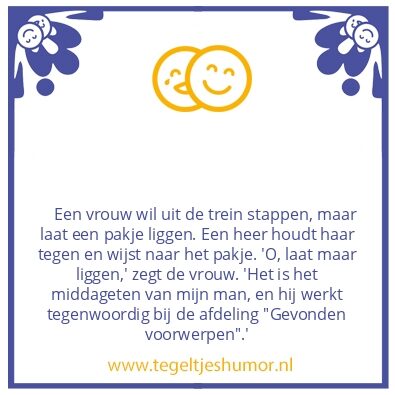 Tegeltje: Pakje